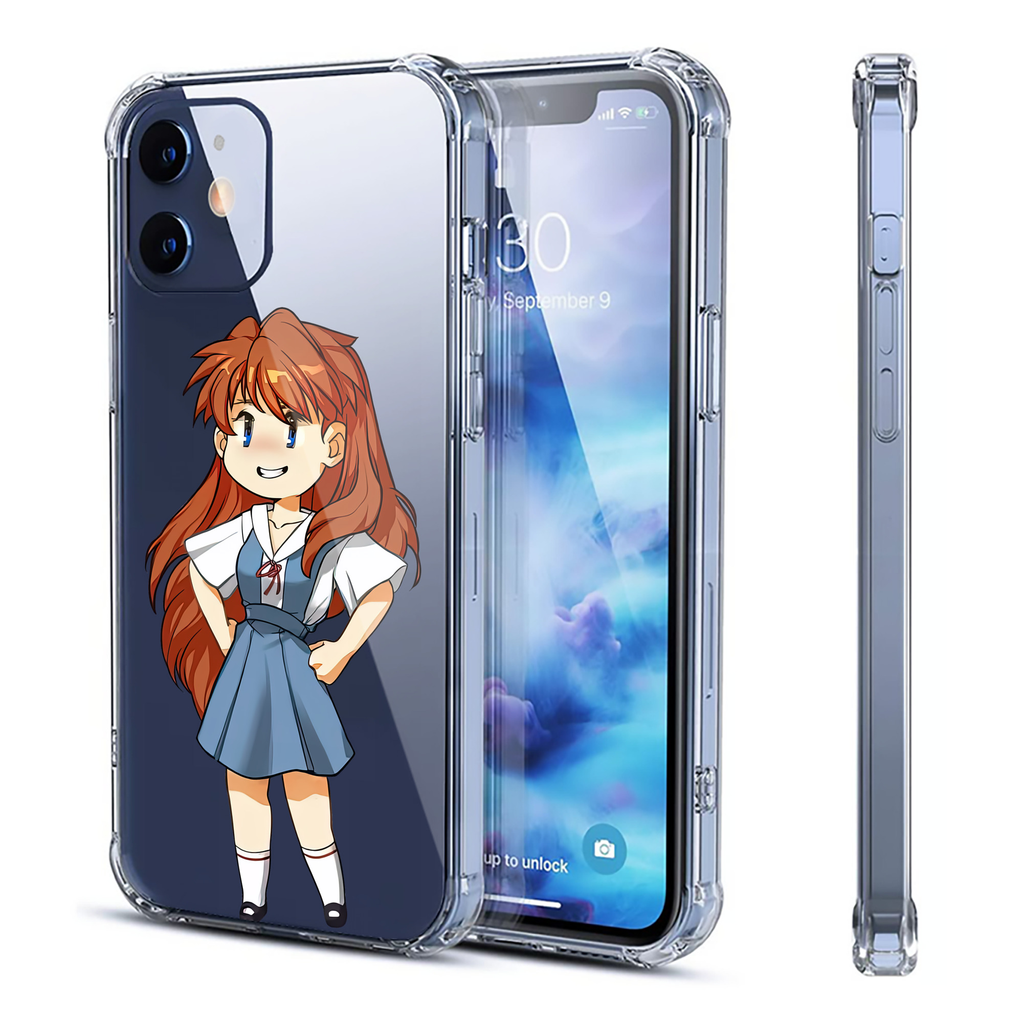 （画像用） EVA 新世紀エヴァンゲリオン 【iPhone 12シリーズ対応】透明スマホケース（クリアソフトケース）